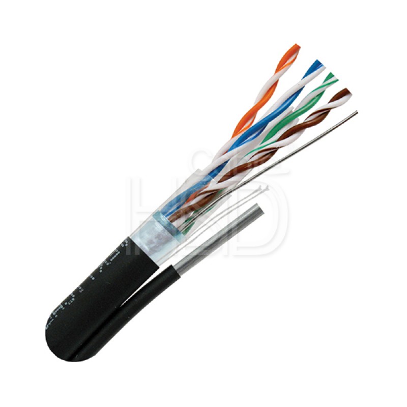 HSD Cable Aerial CAT6, Shielded, With Messenger, Self Supporting